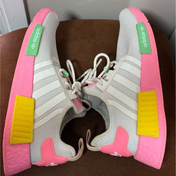 Adidas NMD R1 J White Beam Pink HP7882 Women’s Shoes Size 5.5 Running Walking - Picture 5 of 10